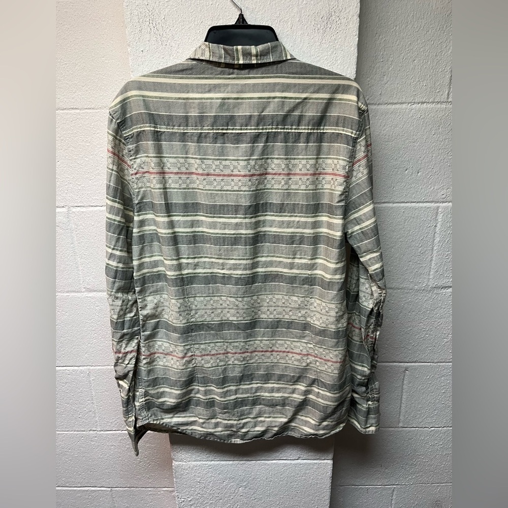 Carbon Multicolor Striped Slim Fit Shirt Large - Picture 5 of 5